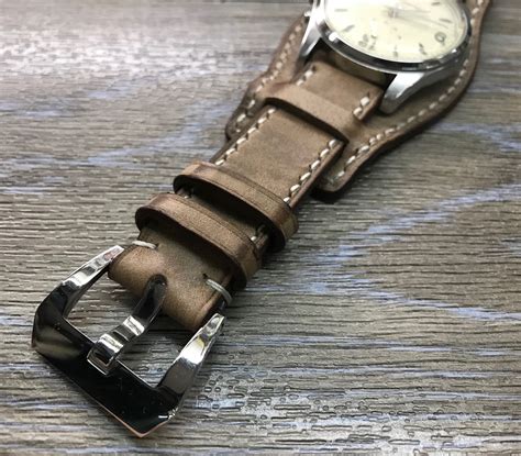 fake leather strap watch|best vintage leather watch straps.